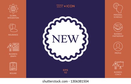 New offer icon. Graphic elements for your design