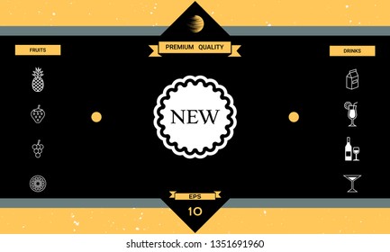 New offer icon. Graphic elements for your design