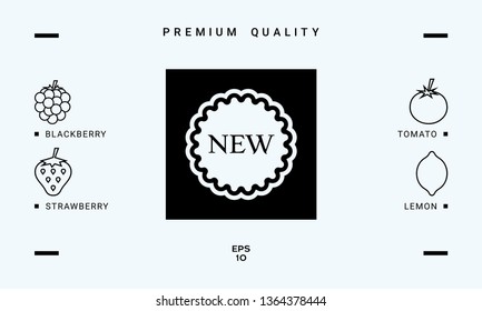 New offer icon. Graphic elements for your design