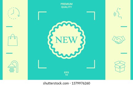 New offer icon. Graphic elements for your design