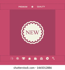 New offer icon. Graphic elements for your design