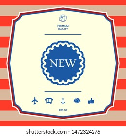 New offer icon. Graphic elements for your design