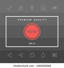 New offer icon. Graphic elements for your design