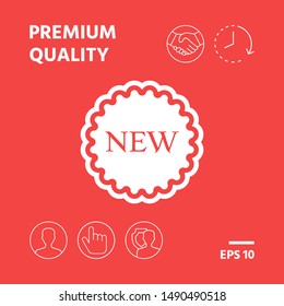 New offer icon. Graphic elements for your design