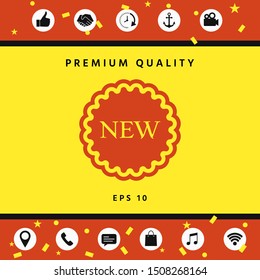 New offer icon. Graphic elements for your design