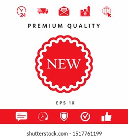 New offer icon. Graphic elements for your design