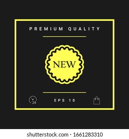 New offer icon. Graphic elements for your design