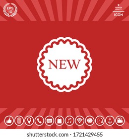 Icono de nueva oferta. Elementos gráficos para el diseño