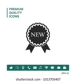 New offer icon with ribbons
