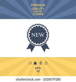 New offer icon with ribbons