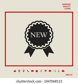 New offer icon with ribbons