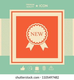 New offer icon with ribbons