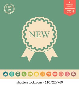 New offer icon with ribbons