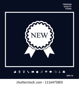 New offer icon with ribbons