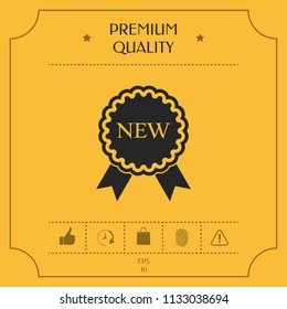 New offer icon with ribbons