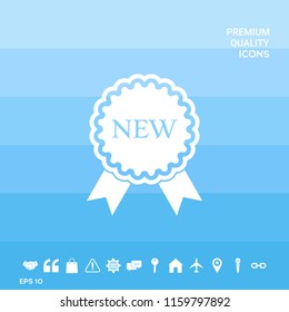 New offer icon with ribbons