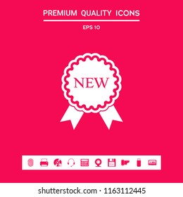 New offer icon with ribbons