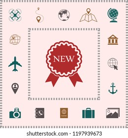 New offer icon with ribbons