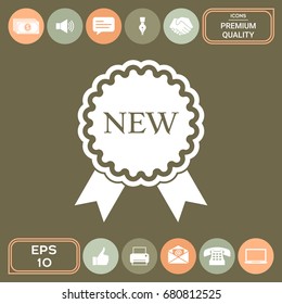 New offer icon with ribbons