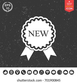 New offer icon with ribbons
