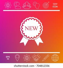 New offer icon with ribbons