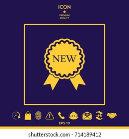 New offer icon with ribbons