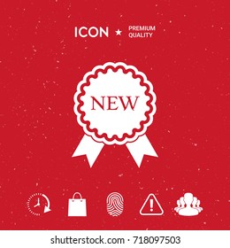 New offer icon with ribbons