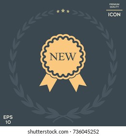 New offer icon with ribbons New offer icon with ribbons