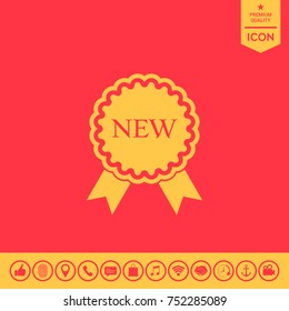 New offer icon with ribbons