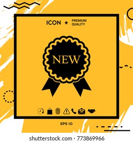 New offer icon with ribbons