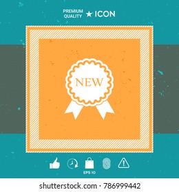 New offer icon with ribbons