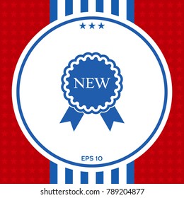 New offer icon with ribbons