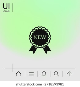 Icono de la Nueva oferta con las cintas, Elementos para su diseño