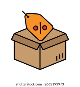 Icono de la oferta Nueva con el Vector del fondo blanco