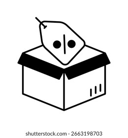 Icono de la oferta Nueva con el Vector del fondo blanco