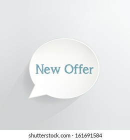 New Offer Speech Bubble