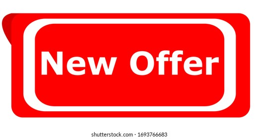 New Offer tags sale banner on white background