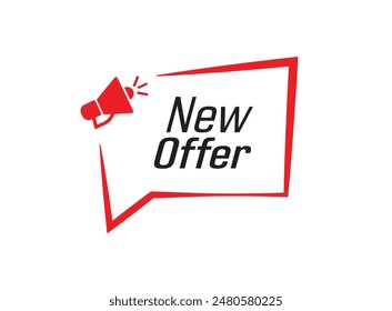new offer text information sign