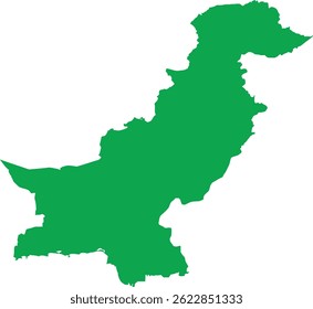 Nuevo mapa oficial de Pakistán que incluye la región de Cachemira con su bandera