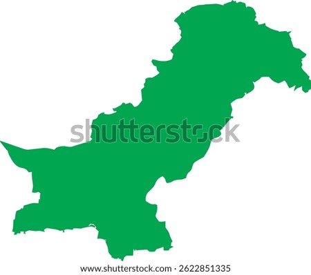 New Official Map of Pakistan Including Kashmir Region with Flag in it