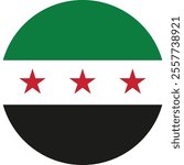 New Official Syria Flag vector