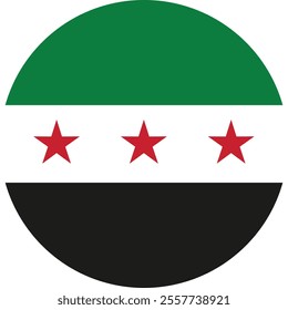 New Official Syria Flag vector