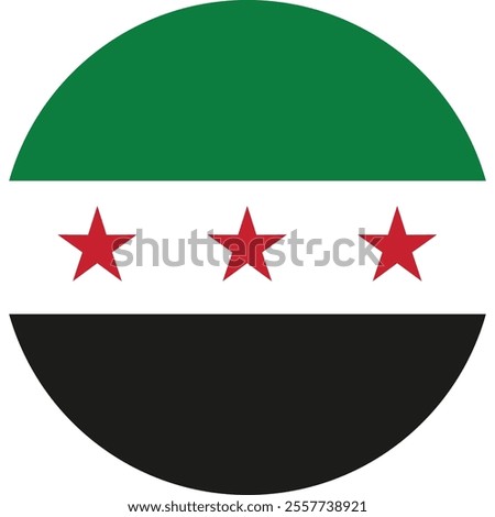 New Official Syria Flag vector