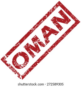 New Oman grunge rubber stamp on a white background. Vector illustration