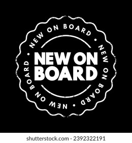 Neuer Text-Stempel an Bord, Concept-Hintergrund