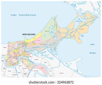 New Orleans Administrative Map