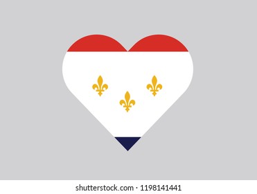 New Orleans city flag emblem symbol Lousiana