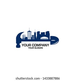 New Orleans Construction  Logo Design Vector