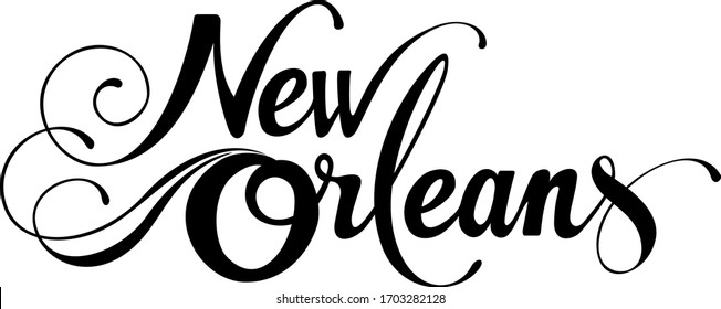 New Orleans - benutzerdefinierter Kalligrafietext