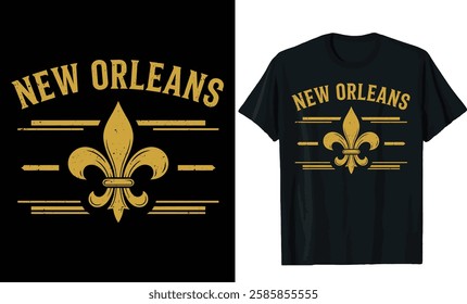 New Orleans Fleur-de-lis T-Shirt Design